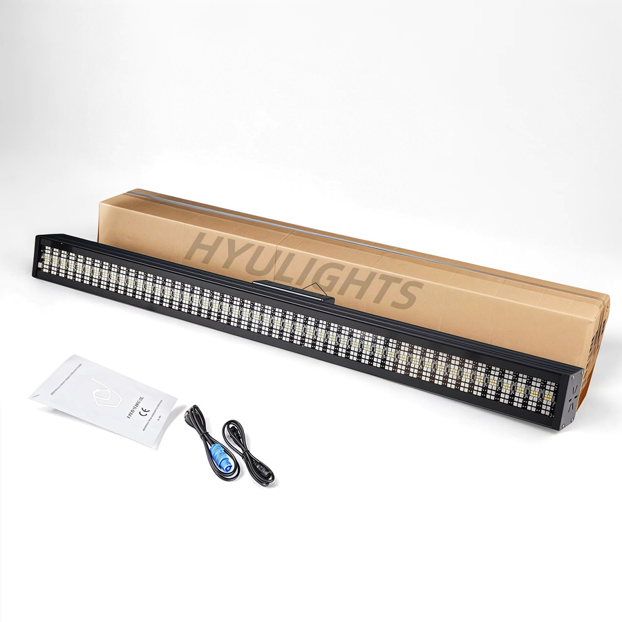 HYULIGHTS 4er Set 200 W LED 4in1 RGBW Strobe Licht mit 96 Zonen und DMX Steuerung, Weiß 8000 K, DJ Wall Washer für Bühne und Veranstaltung - Bild 3