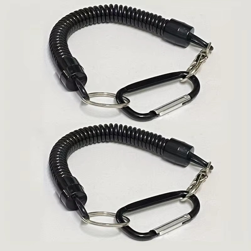 Anti-Diebstahl Telefon Tether Lanyard mit Karabiner in Schwarz für Outdoor-Aktivitäten wie Skifahren, Wandern und Radfahren - Bild 4