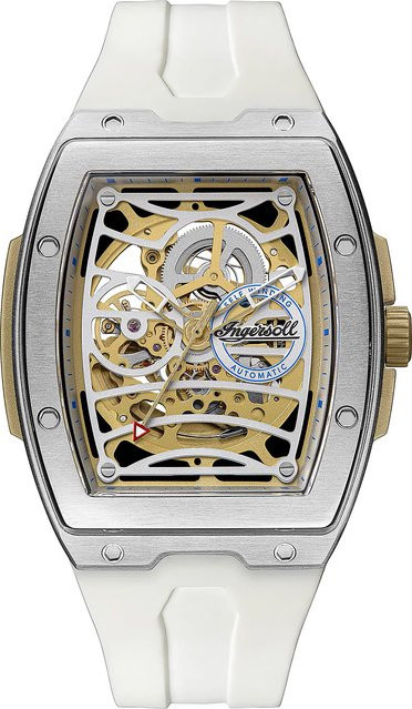 Ingersoll Challenger Herrenuhr, Automatik, Edelstahl, Gold, 45mm - Bild 1