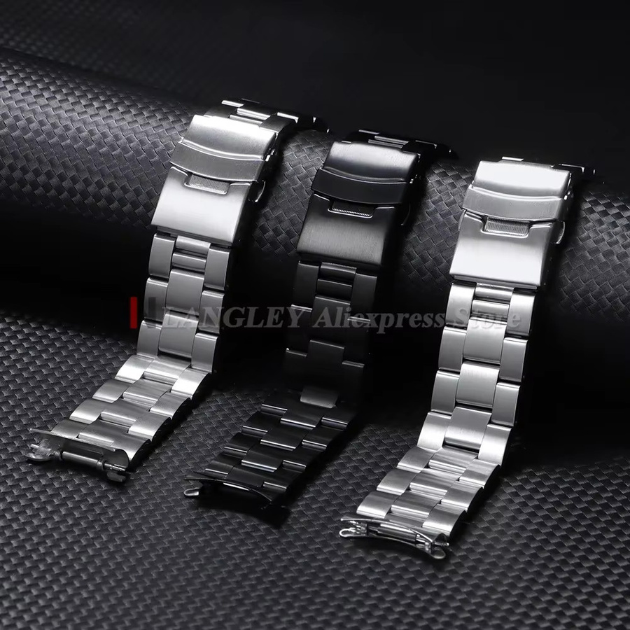 Uhrenarmband Edelstahl, Silber, Herren - Bild 3