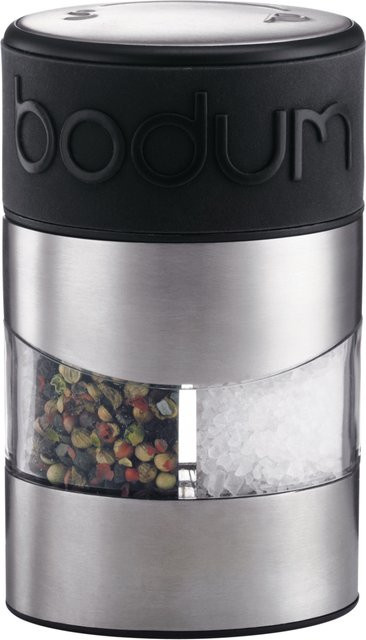 BODUM Twin Salz- und Pfeffermühle in Transparent und Silber - Bild 1