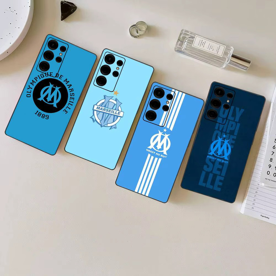 Handyhülle Olympique de Marseille für Samsung Galaxy S24 FE, S25 Ultra, S20 Lite, S21, S22, S23, S24 und S22 Ultra 5G in Blau - Bild 3