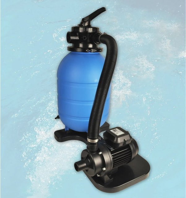 Weka Sandfilteranlage Medi in Blau mit 4 m/h Durchflussmenge für die Poolreinigung - Bild 1
