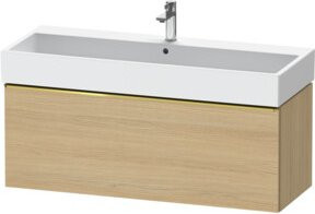 Duravit Waschtischunterschrank D-Neo beige matt, wandhängend, Breite: 118,4 cm, Tiefe: 44,2 cm - Bild 1