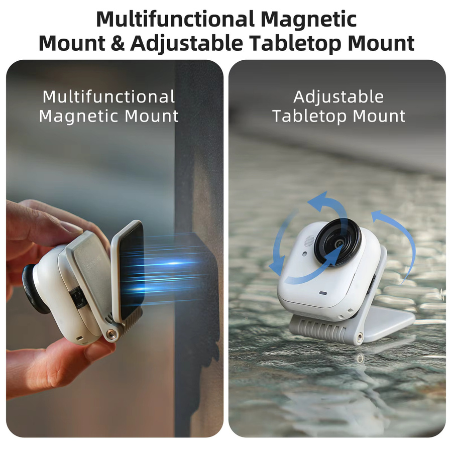 Ykoree Magnetische Halterung Mount Basis für DJI Osmo Nano und Insta360 Go 3/Go 3S Desktop Stand Kamera Zubehör - Bild 2