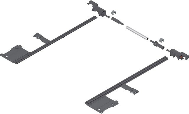 Blum Seitenstabilisierungs-Set Movento in Grau für Nennlänge bis 400 mm - Bild 1