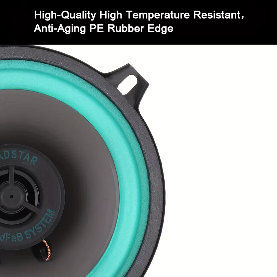 AiteFeir 5 Zoll Auto-Lautsprecher 100W HiFi Koaxial-Subwoofer Universelle Automotive Audio-Musik Vollbereichs-Frequenz Auto-Stereolautsprecher - Bild 4