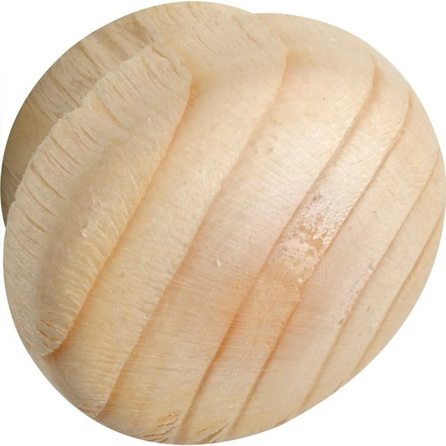 Alles im Griff Holzabdeckkappe aus Fichte Roh, Durchmesser: 16 mm, Zapfendurchmesser: 12 mm, Zapfenlänge: 4 mm, Farbe: Beige - Bild 1
