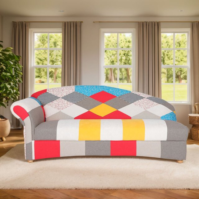 3-Sitzer Sofa Loretta Prestige Home mit linker Armlehne, Bunt, B/T/H: 193 x 83 x 85 cm - Bild 1