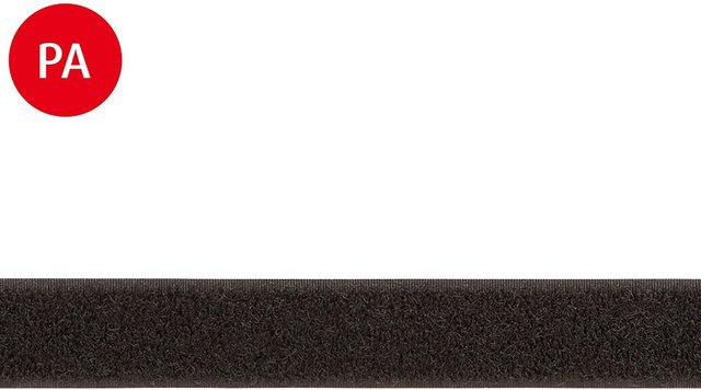 Conacord Flauschband aus Polyamid in Schwarz, Breite: 2 cm, Meterware - Bild 1