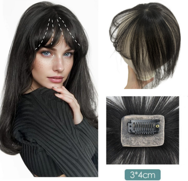 Satifresion Clip-in-Haarverlängerungen Mini-Pony aus Echthaar, Damen - Bild 1