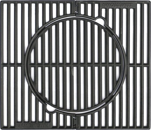 Jamestown Modularer Grillrost aus Gusseisen in Schwarz als Ersatzteil für den Gasgrill KNOX mit 2 Brennern - Bild 1