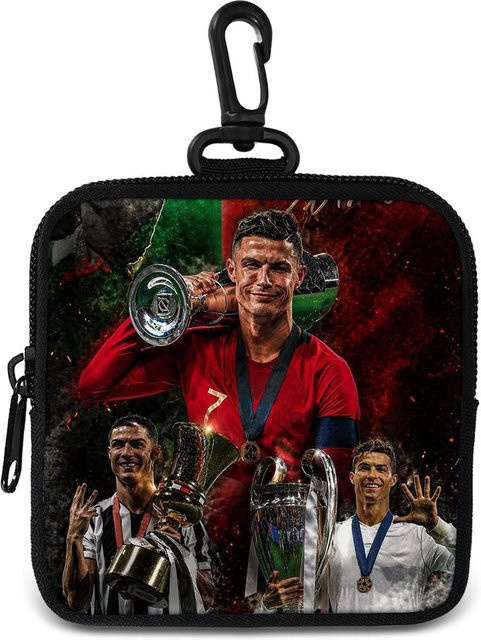 Muli Pack Ronaldo Muster Federmäppchen als große Make-up Tasche und Stiftebeutel für Schüler in Multicolour - Bild 1