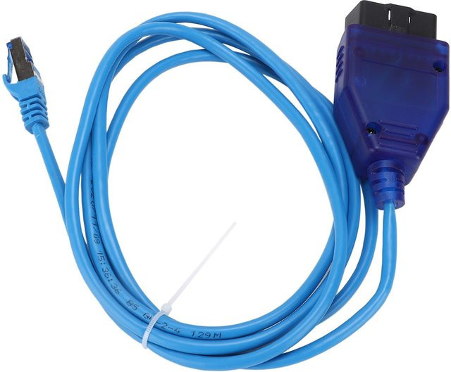 Igeteck ENET Schnittstellenkabel OBD RJ45 für Codierung und Programmierung mit LED-Licht in Blau - Bild 1