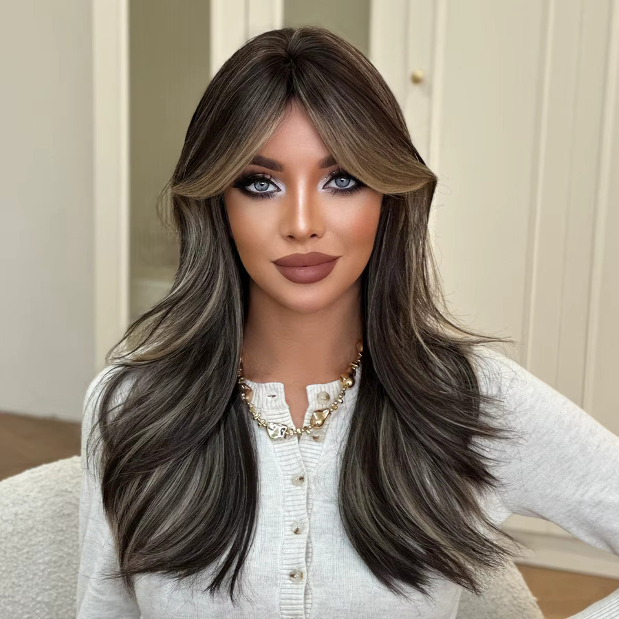 7JHH WIGS Perücke Damen, schwarz mit blonden Highlights - Bild 2
