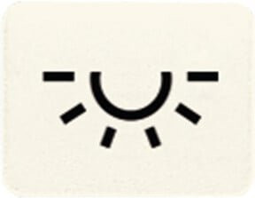 Jung Schalter Symbol Licht Weiß - Bild 1