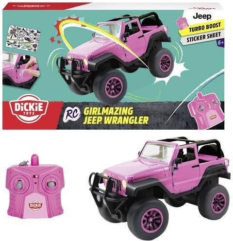 Dickie Toys Girlmazing Jeep Wrangler RC Modellauto 1:16 Elektro Geländewagen in Pink - Bild 1