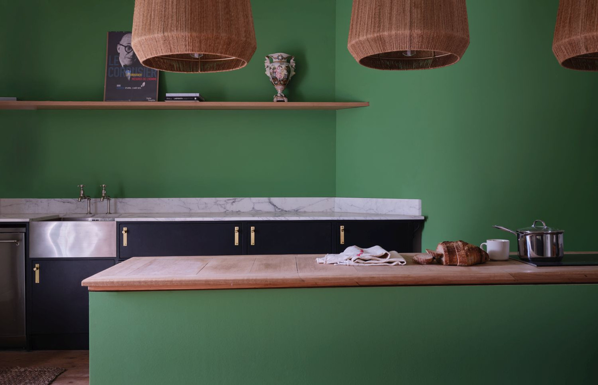 Farrow & Ball Modern Emulsion Wandfarbe Archiv Colour Emerald Green W53, 5 l - Bild 1