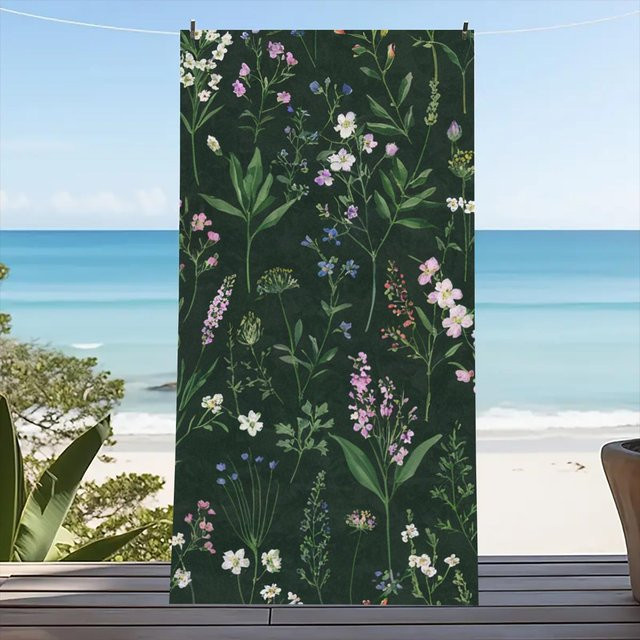 Buntes Strandtuch von Yiran bag in Multicolour, schnelltrocknendes Mikrofaser-Badetuch für Sommer, Camping und Reise, Breite: 70 cm, Länge: 140 cm - Bild 1
