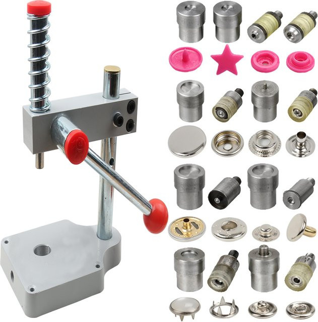 WORTHOFIRST Metallformen Handpresse für Druckknöpfe und Lederhandwerk als DIY-Zubehör - Bild 1