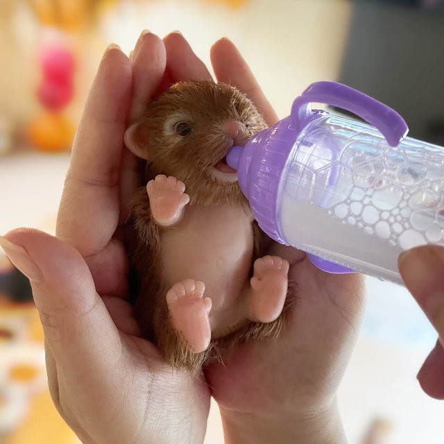 AnjoDoll Welpen Bebe Reborn Puppen, Ganzkörper Silikon, 12cm - Bild 1