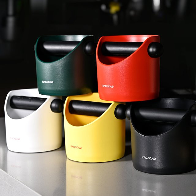 KACACAO Kaffee Knock Box mit abnehmbarem Behälter und Anti-Rutsch-Pads in Rot - Bild 1