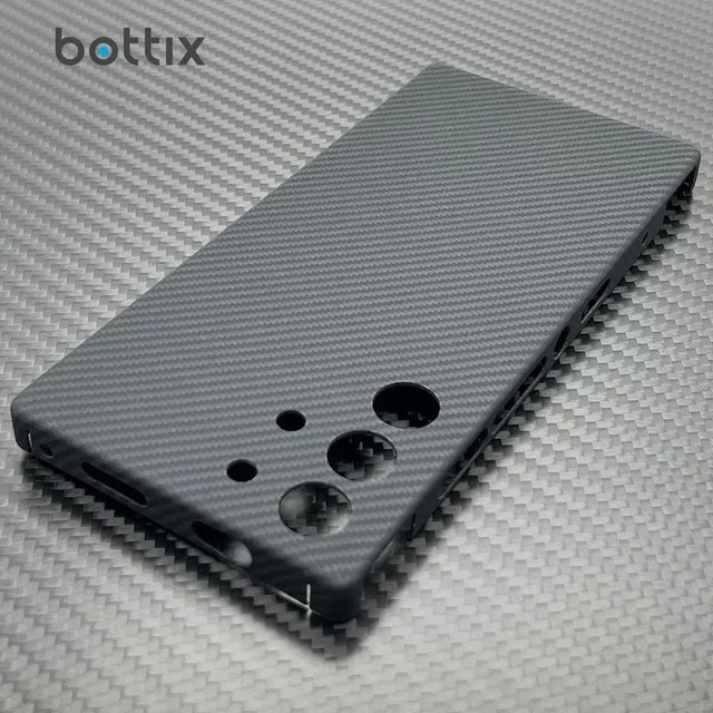 ZTE Nubia Red Magic 10 Pro 9 9S Pro+ Plus Kohlefaser Hülle in Schwarz mit Aramid-Rückschale und Objektivschutz - Bild 1