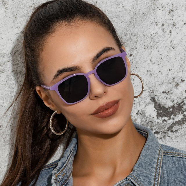 Sonnenbrille Vintage quadratisch, Vollrand, Kunststoff, Damen - Bild 1