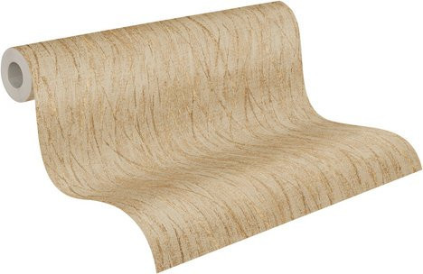 A.S. Création Vliestapete mit floralem Design in Gold, Breite: 53 cm, Länge: 1005 cm - Bild 1