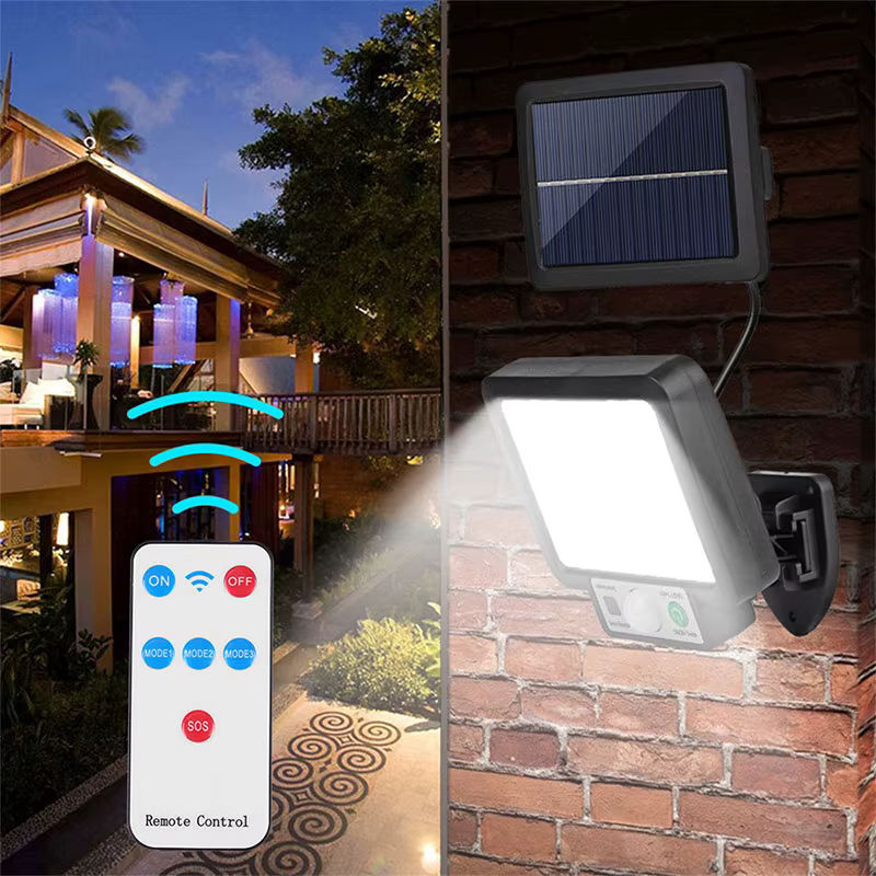 ESMARTER LED Solar Split Wandlampe mit Bewegungsmelder und 3 Modi in Schwarz - Bild 5