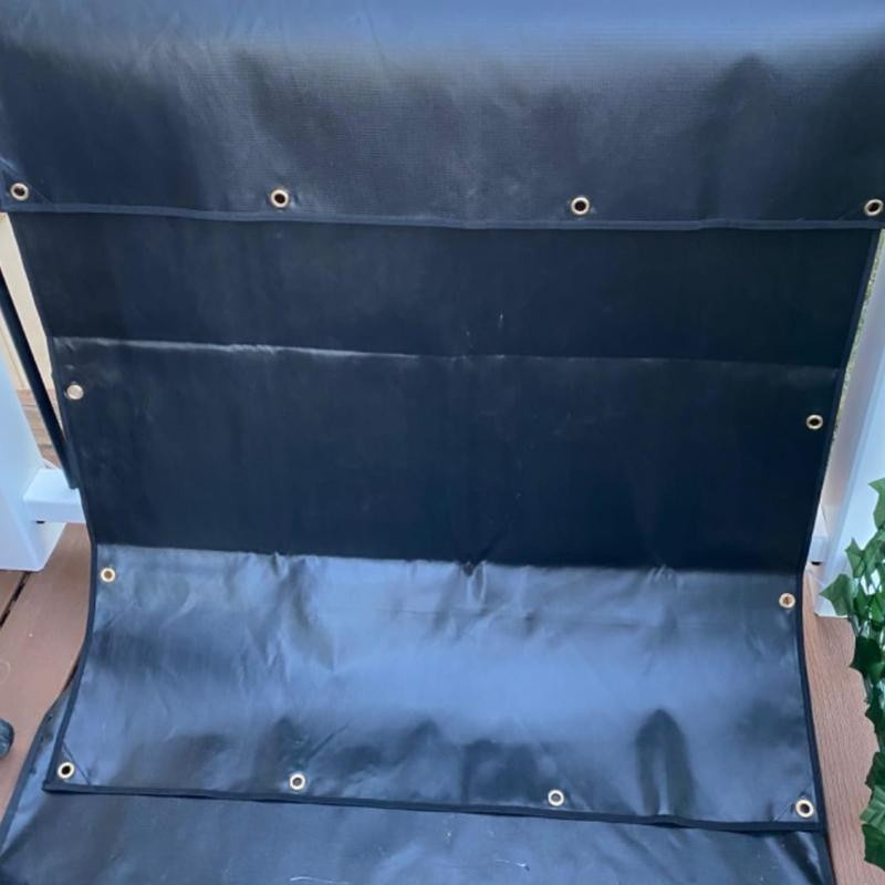 Deamos Feuerfeste Hitzeschilde aus Glasfaser und Silikon für Grill und Terrasse, Breite: 91,5 cm, Länge: 305 cm - Bild 3