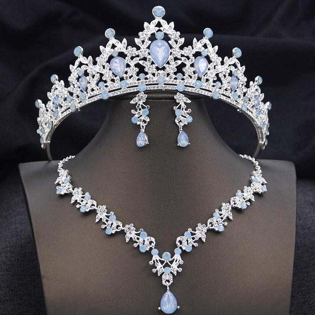 YIRAN Jewelry Schmuckset, Silber, Messing, Kristall, Damen - Bild 1