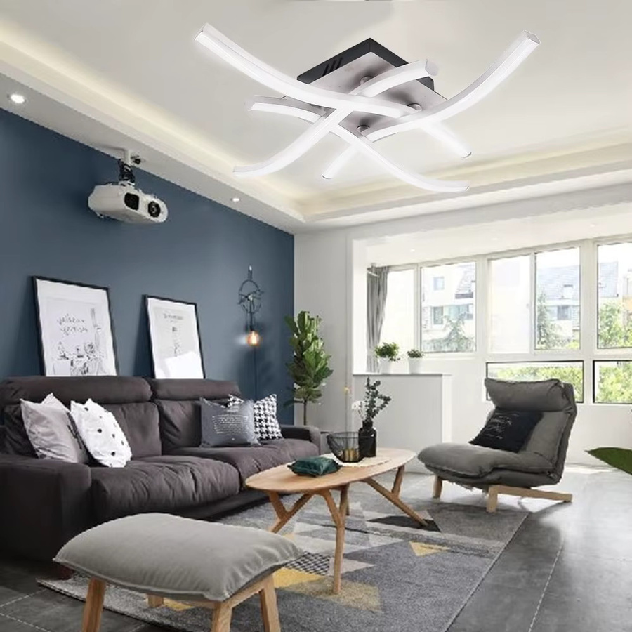 Moderner LED Kronleuchter von JOYINLED in Mattweiß für Wohnzimmer, Esszimmer, Schlafzimmer oder Arbeitszimmer - Bild 2