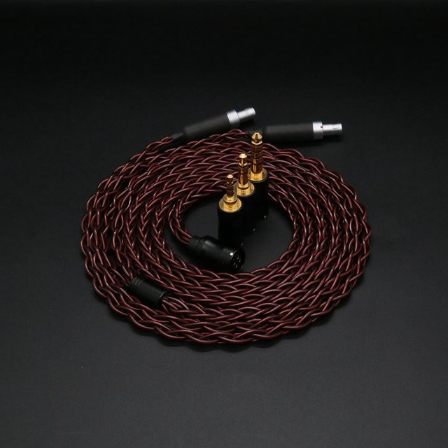 IvipQ-312 IEM-Kabel aus OFC und 7N OCC Mix mit modularen Steckern 3-in-1 für HIFIMAN ANANDA HD560 HD650 HD800 und 3,5 mm Klinke - Bild 1