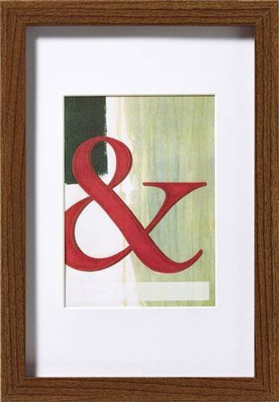Walther Design Bilderrahmen aus Holz mit Passepartout in Braun, Format: 20 x 30 cm - Bild 1