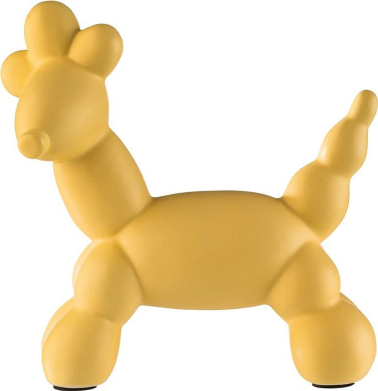 LIVARNO home Ballon-Skulptur Pudel aus Keramik in Gelb - Bild 1