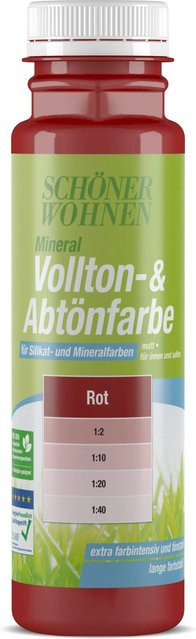 Schöner Wohnen Mineral Vollton- und Abtönfarbe Rot matt 250 ml - Bild 1