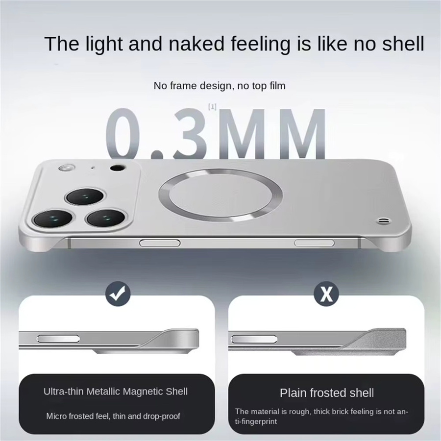 Ultradünne matte Schutzhülle mit Magnetfunktion für Apple iPhone 17 16 15 14 13 12 Pro Max Plus Air in Grün - Bild 3