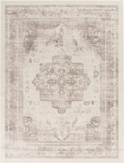 Waschbarer Sami Teppich in Beige und Sand im Vintage-Design, B: 200 cm, T: 280 cm - Bild 1