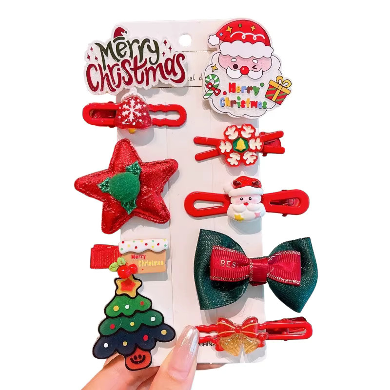 Haar Clip Set, Santa Claus, Kinder - Bild 2