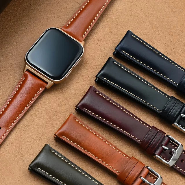 strapfreak Uhrenarmband Leder, Öl Wachs, Retro, Unisex - Bild 1