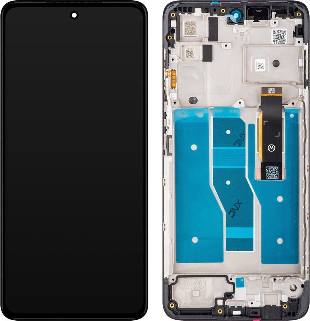 Motorola Moto G52 Display mit Touchscreen und Rahmen in Schwarz - Bild 1
