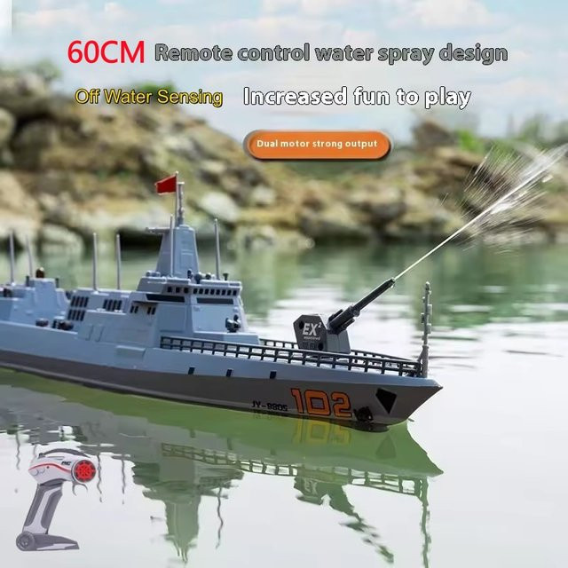 Tccicadas Simulationszerstörer-Modell, RC-Schiff, ferngesteuert, 60cm - Bild 1