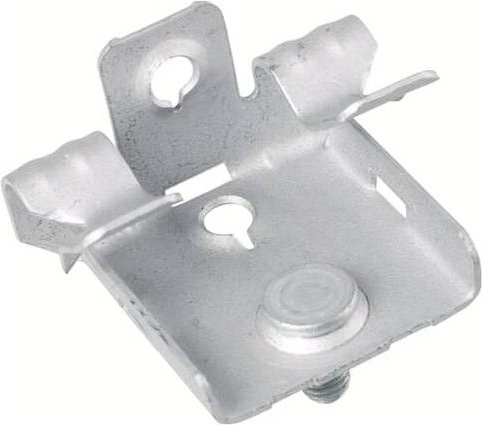 ABB E-Klips EH-1420S Trägerklammer waagrecht aus Federstahl in Silber, B: 33 mm, T: 7,5 mm, 100 Stück - Bild 1