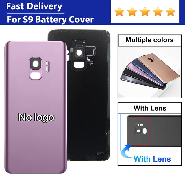 Sinmaytai Akku-Rückabdeckung für Samsung S9 Plus in Gold inklusive Glasplatte und Kameraobjektiv-Ersatz - Bild 1