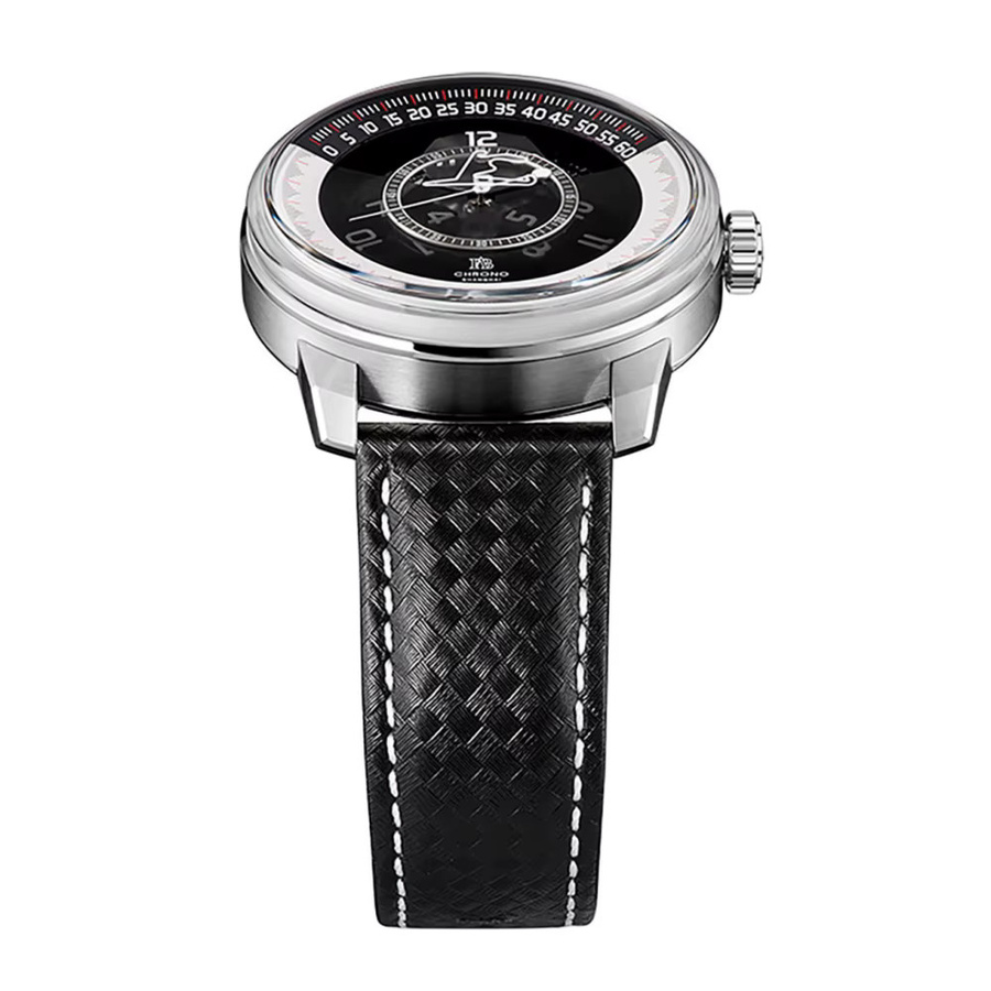 Shanghai Watch Automatik-Armbanduhr, Edelstahl, Leder, Herren - Bild 3
