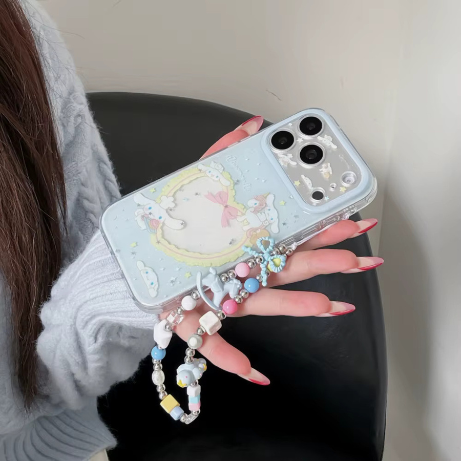 Sanrio Love Horse Riding Jade Guigou Handyhülle in Blau für iPhone 17 Pro Max, 16 Pro, 15 Pro und 14 Pro Max, stoßfeste Schutzhülle - Bild 3