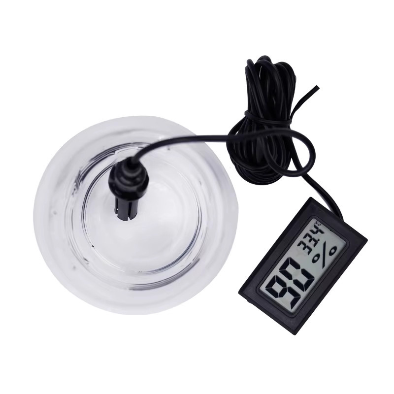 JUANJUAN Digitales Thermometer und Hygrometer mit LCD-Anzeige zur Messung von Temperatur und Luftfeuchtigkeit in Schwarz oder Weiß - Bild 2