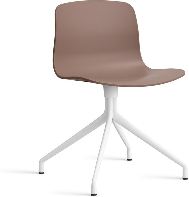 HAY About A Chair AAC 10 Drehstuhl aus Kunststoff in Rot Matt - Bild 1