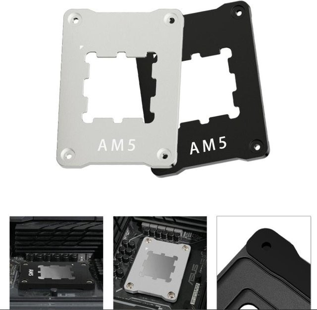 SAFENH Aluminium Universal AM5 AMD CPU Biege Korrektur Abdeckung in Silber oder Schwarz - Bild 1